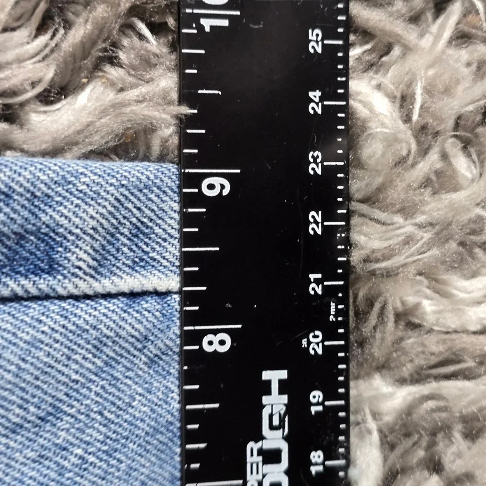 Levis 505 Regular Fit Straight Leg Jeans Mens 42x32 Light Wash Blue Vintage 90s